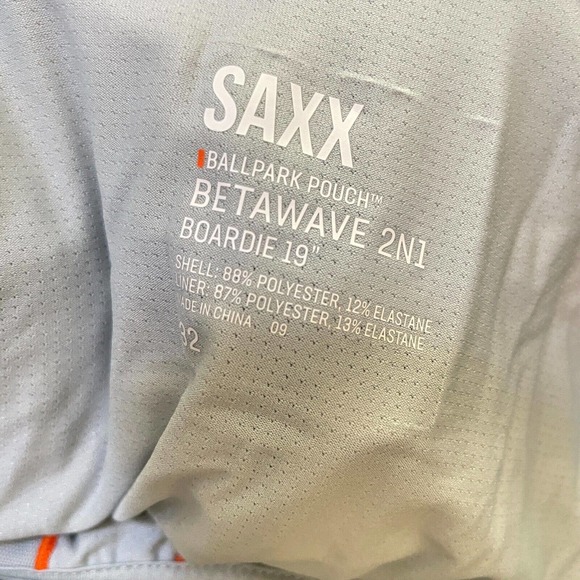 SAXX 32 Mens Multicolor Ballpark Pouch Betawave 2N1 Boardie 19” Board Shorts - Picture 4 of 8